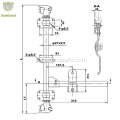 27mmパイプ用のGL-11138スチールトラックドアギア